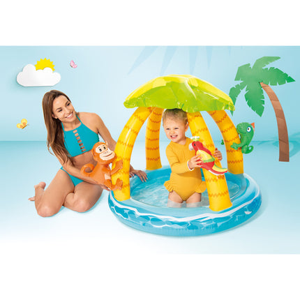 Intex Tropisch Eiland Zwembad - 102 x 86 cm - Met Zonnedak