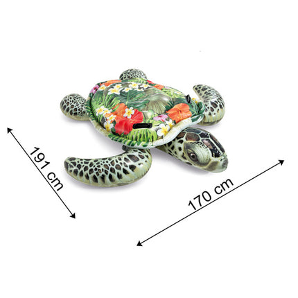 Intex 57555NP Opblaasbare Zwemschildpad - 191 x 170 cm - Met Handvatten
