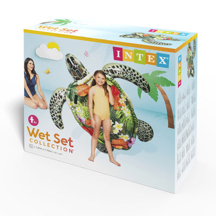 Intex 57555NP Opblaasbare Zwemschildpad - 191 x 170 cm - Met Handvatten