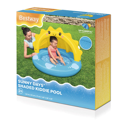 Bestway Opblaasbaar Zwembad - 101 cm - Kinderzwembad - Blauw