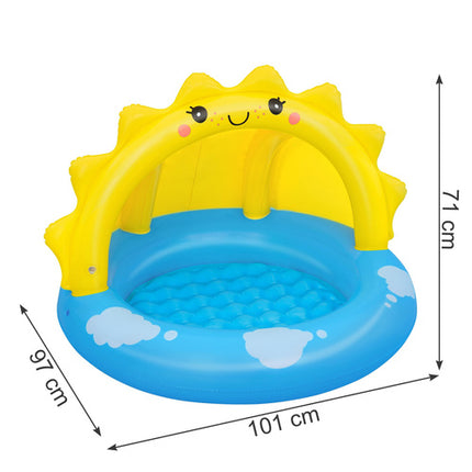 Bestway Opblaasbaar Zwembad - 101 cm - Kinderzwembad - Blauw