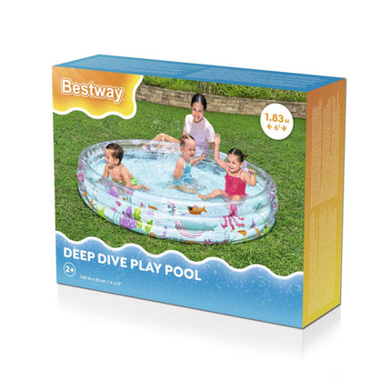 Bestway Opblaasbaar Zwembad - 3 Ringen - 183 x 33 cm - Multicolour