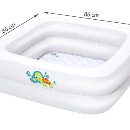 Bestway Opblaasbaar Zwembadje - 86 x 86 x 25 cm - Wit