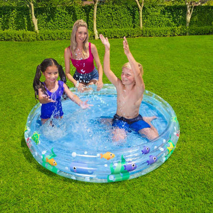Bestway Opblaasbaar Kinderzwembad - 3 Ringen - 152 x 30 cm
