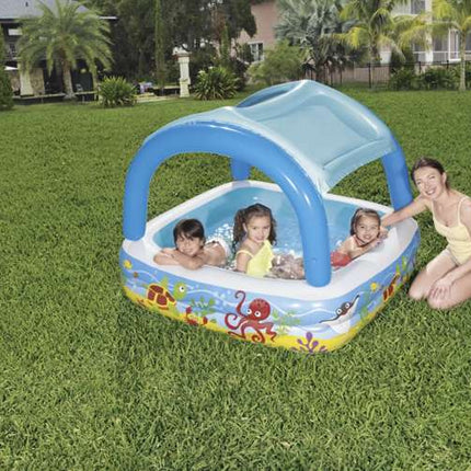 Bestway Opblaasbaar Kinderzwembad met Dak - 140 x 114 cm