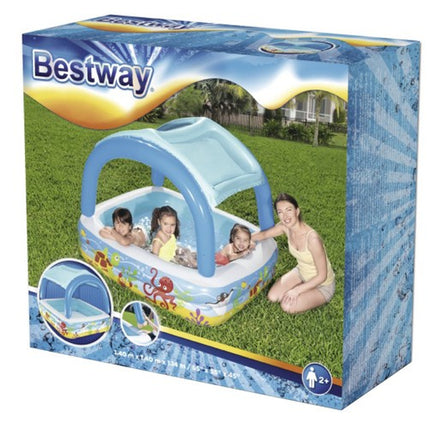 Bestway Opblaasbaar Kinderzwembad met Dak - 140 x 114 cm