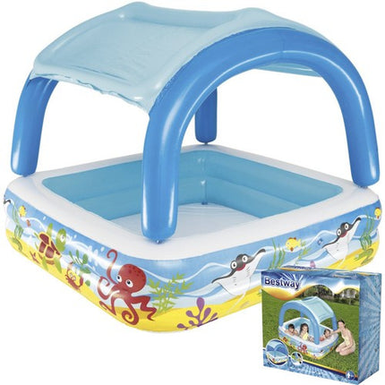 Bestway Opblaasbaar Kinderzwembad met Dak - 140 x 114 cm