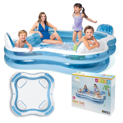 Intex Familie Zwembad met Zitjes - 229 x 229 cm - 882 Liter