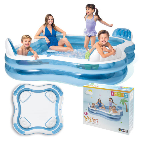 Intex Familie Zwembad met Zitjes - 229 x 229 cm - 882 Liter