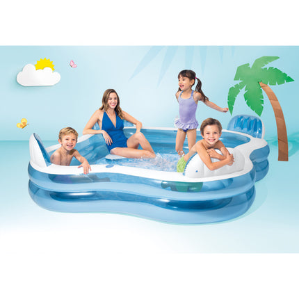 Intex Familie Zwembad met Zitjes - 229 x 229 cm - 882 Liter