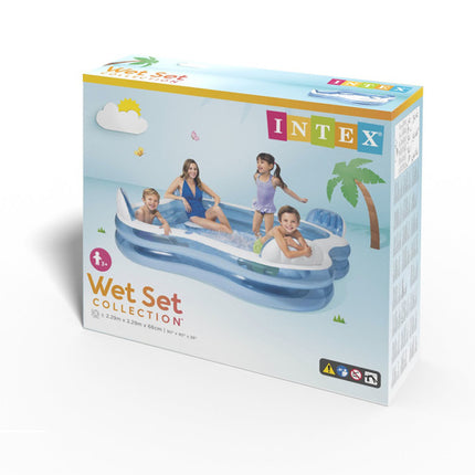 Intex Familie Zwembad met Zitjes - 229 x 229 cm - 882 Liter