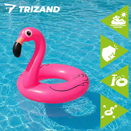 Trizand Opblaasbare Flamingo Zwemband - 102 cm - Tot 150 kg - Roze