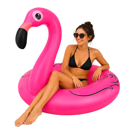 Trizand Opblaasbare Flamingo Zwemband - 102 cm - Tot 150 kg - Roze
