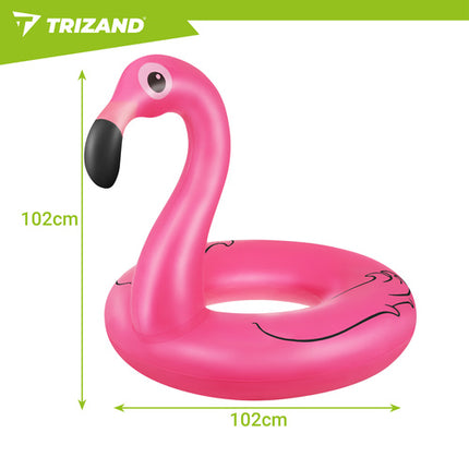 Trizand Opblaasbare Flamingo Zwemband - 102 cm - Tot 150 kg - Roze