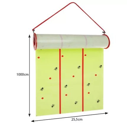 Repest Insectenpapier - 10 meter rol - Geurloos - Effectief tegen vliegen