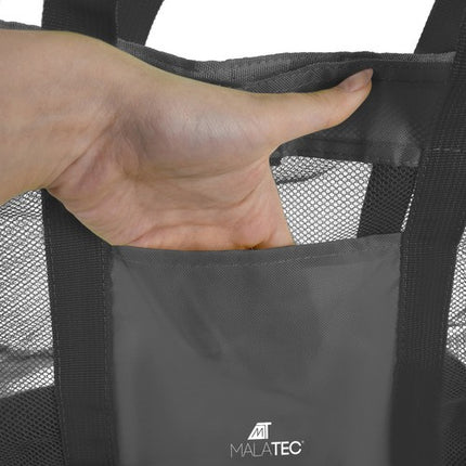 Trizand Geïsoleerde Strandtas - 20 Liter - Met Koelvak - Zwart