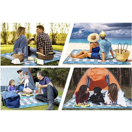 Trizand Geïsoleerd Picknickkleed - 200 x 200 cm - Fleece - Multicolour
