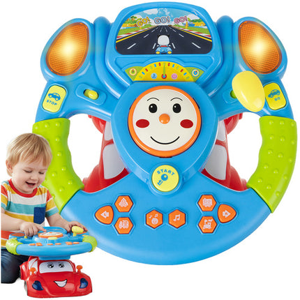 Dealzzz Interactief Stuurwiel voor Kinderen - Met Muziek, LED & Projector