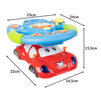 Dealzzz Interactief Stuurwiel voor Kinderen - Met Muziek, LED & Projector