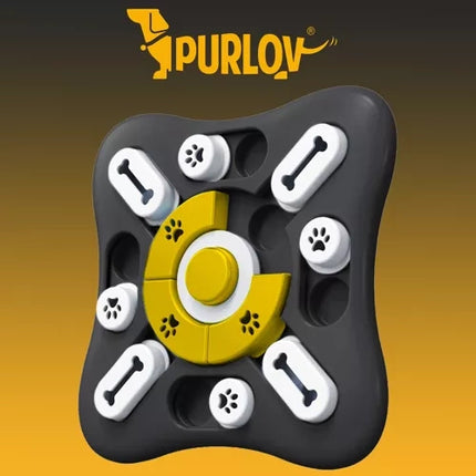 Purlov Interactieve Hondenpuzzel - Anti-Schrok Voerbak - 25,5 cm