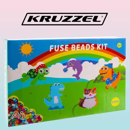 Kruzzel Strijkkralen Set XXL - 6500 Stuks - Inclusief Patronen en Accessoires