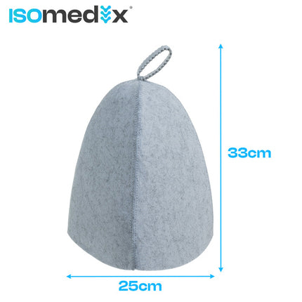 Isomedix Vilt Sauna-muts - Aviator Model - Hittebestendig - Unisex