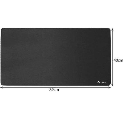 Izoxis Muis- en Toetsenbordmat XXL - 89 x 40 cm - Antislip - Zwart