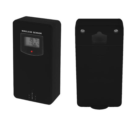 Izoxis Draadloos Weerstation - LCD Display - Met Buitensensor - Zwart