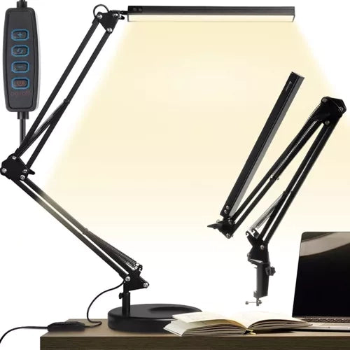 Izoxis 23503 2-in-1 Bureaulamp - Verstelbaar - Met Tafelklem en Voet