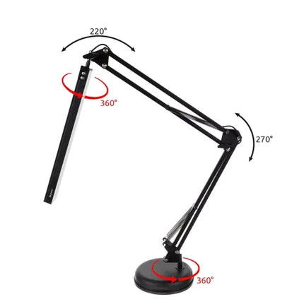 Izoxis 23503 2-in-1 Bureaulamp - Verstelbaar - Met Tafelklem en Voet