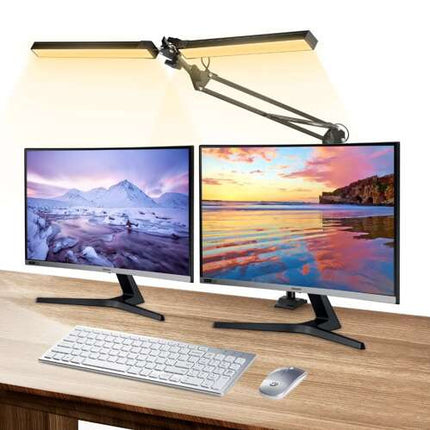 Izoxis 24223 Bureau- en Tekenlamp - 2 Lichtbronnen - 24W - Zwart