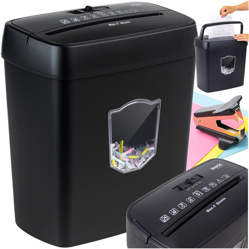 Izoxis Documentvernietiger - 12L - P-4 AVG/GDPR - Zwart