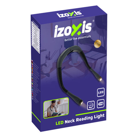 Izoxis 25675 LED Nek-leeslamp - Oplaadbaar - Flexibel - Grijs
