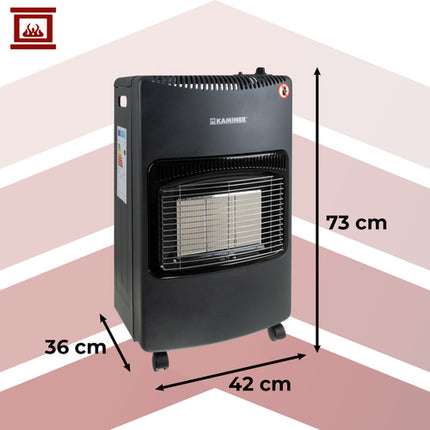 Kaminer Gasverwarming - 4200W - Mobiel - Met Slang & Regelaar - PL