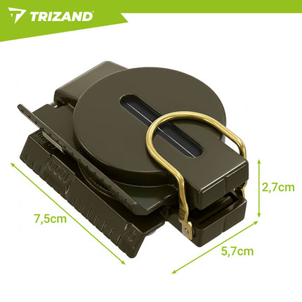Trizand KM5717 Militair Kompas - Precisie Navigatie - Metaal - Zinklichtlegering