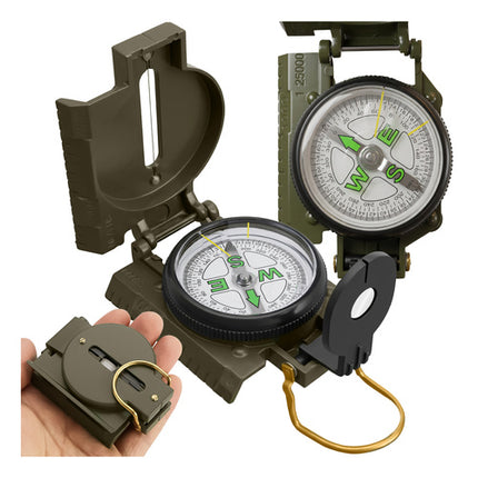 Trizand KM5717 Militair Kompas - Precisie Navigatie - Metaal - Zinklichtlegering