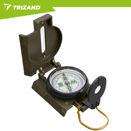 Trizand KM5717 Militair Kompas - Precisie Navigatie - Metaal - Zinklichtlegering