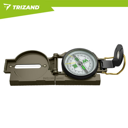 Trizand KM5717 Militair Kompas - Precisie Navigatie - Metaal - Zinklichtlegering