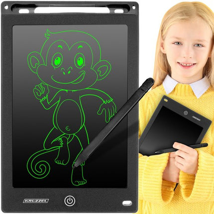 Kruzzel 8,5" Tekentablet - Digitaal Schrijfbord - Zwart
