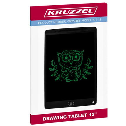 Kruzzel 11" Tekentablet - Digitaal Schrijfbord - Zwart