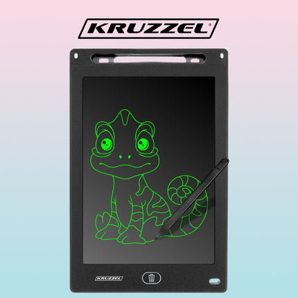 Kruzzel 11" Tekentablet - Digitaal Schrijfbord - Zwart