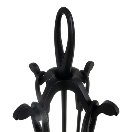 Kaminer Haardstel - 5-delig - Vintage Design - Zwart - 42 cm