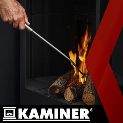 Kaminer Haardstel - 4-delig - Industrieel Design - Grijs/Zilver - 52 cm