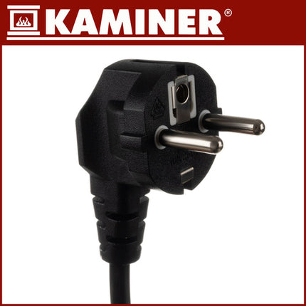 Kaminer Elektrische Heater - 3000W - Met Thermostaat - Zwart