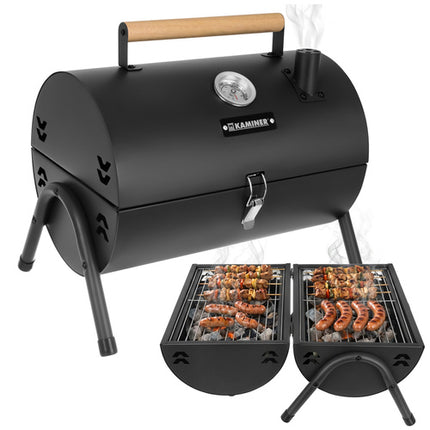 Kaminer Compacte Houtskoolbarbecue - Draagbaar - 41.5 x 36.5 x 28 cm