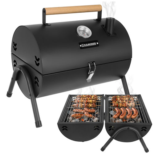 Kaminer Compacte Houtskoolbarbecue - Draagbaar - 41.5 x 36.5 x 28 cm