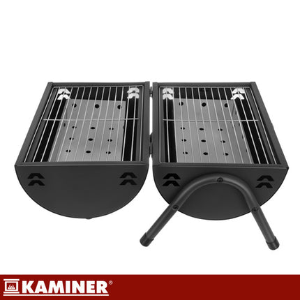 Kaminer Compacte Houtskoolbarbecue - Draagbaar - 41.5 x 36.5 x 28 cm