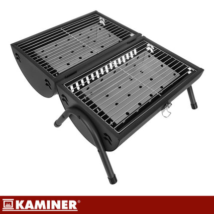 Kaminer Compacte Houtskoolbarbecue - Draagbaar - 41.5 x 36.5 x 28 cm