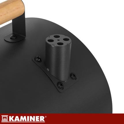 Kaminer Compacte Houtskoolbarbecue - Draagbaar - 41.5 x 36.5 x 28 cm