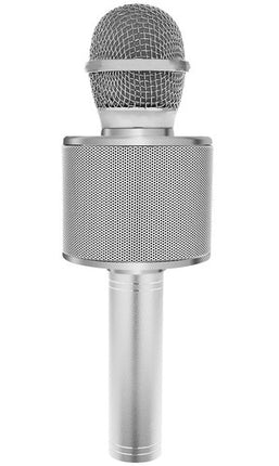 Izoxis Karaoke Microfoon - Draadloze Speaker - Zilver